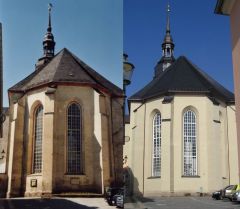 Kirche Zschopau vorher/nachher
